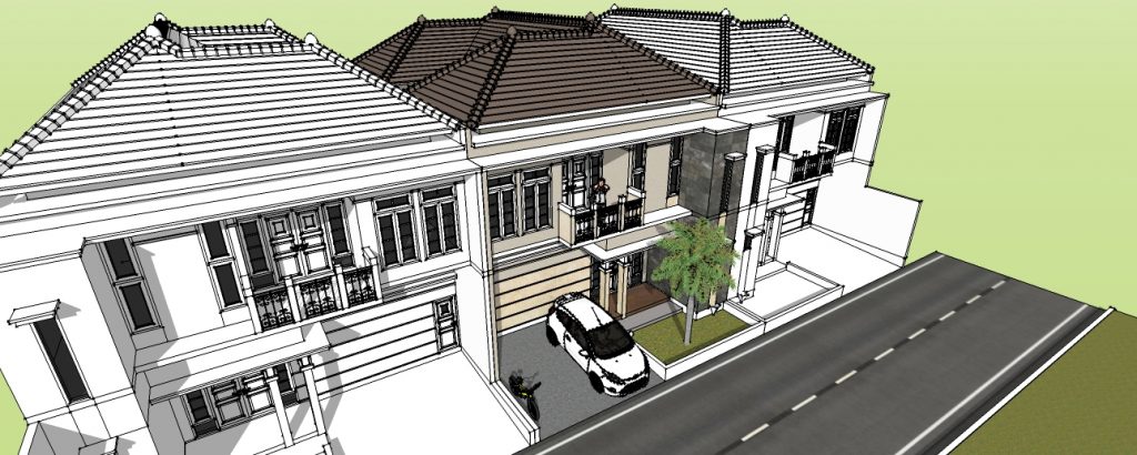 Desain, Gambar dan Denah Rumah Klasik Di Depok Jakarta Selatan