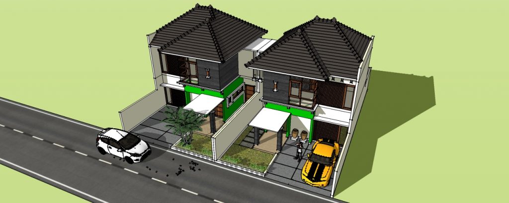 Gambar dan Desain Rumah  2 Kavling Di Gamping, Yogjakarta