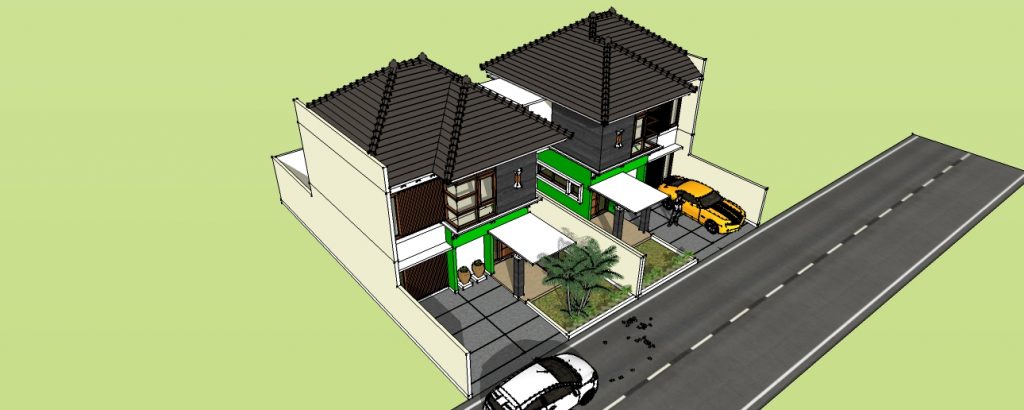Gambar dan Desain Rumah  2 Kavling Di Gamping, Yogjakarta